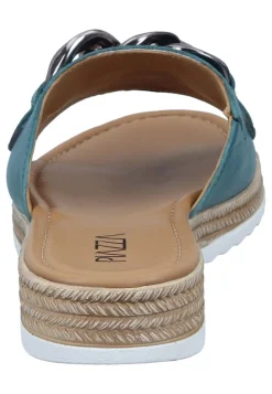 Pantoletten|Die moderne Hausfrau Pantoletten türkis