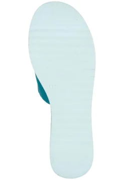 Pantoletten|Die moderne Hausfrau Pantoletten türkis