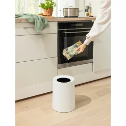 Mülleimer|Mülleimer|Die moderne Hausfrau Papierkorb „Oslo“, 8 l weiß