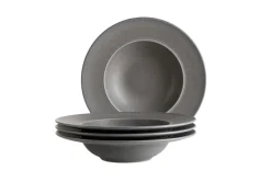 Geschirrsets|Die moderne Hausfrau Pastateller Set, Steinzeug Unico Grau