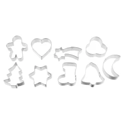 Backzubehör|Backfreunde|Die moderne Hausfrau Patisserie Ausstecher auf Drahtbügel, 9 Stück