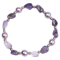 Schmuck & Uhren ·Armbänder|Die moderne Hausfrau Perlen-Armband "Amethyst"