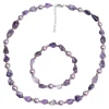 Schmuck & Uhren ·Halsketten|Die moderne Hausfrau Perlenschmuck-Set „Amethyst“, 2-teilig