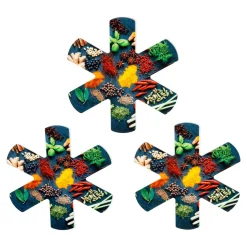 Pfannenschoner|Die moderne Hausfrau Pfannenschoner „Gewürze“, 3 Stück