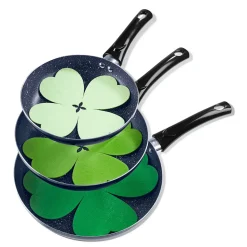 Pfannenschoner|Die moderne Hausfrau Pfannenschoner "Glücksklee", 6 Stück