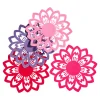 Pfannenschoner|Hobbyköche|Die moderne Hausfrau Pfannenschoner, Untersetzer Filzblüten "Fleur", 4 Stück