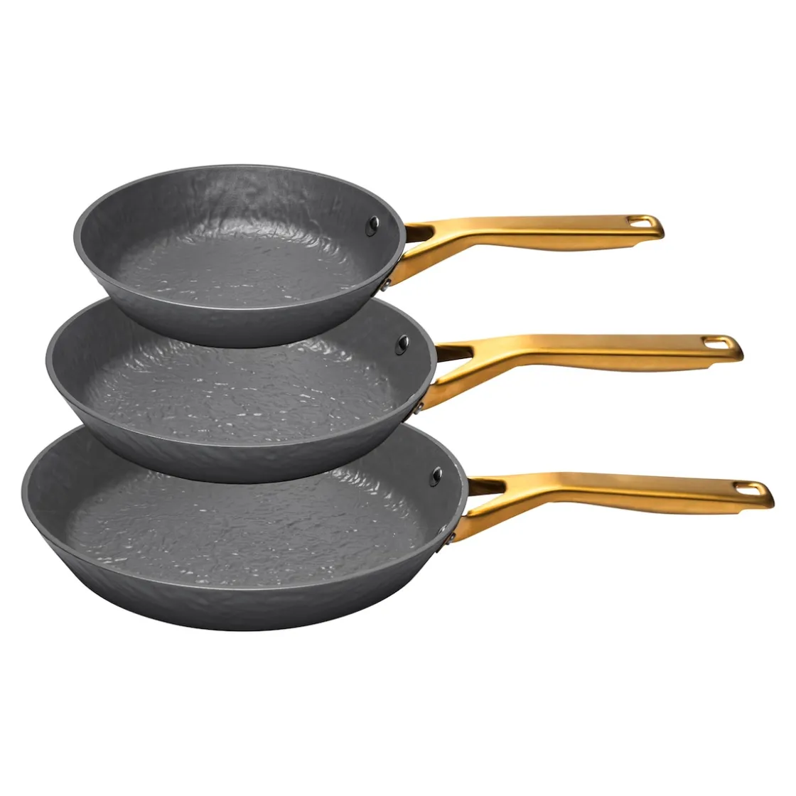 Pfannen|Die moderne Hausfrau Pfannen-Set „LavaGold", 3-teilig