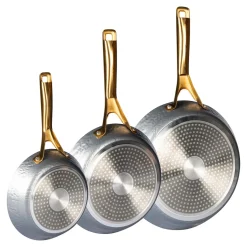 Pfannen|Die moderne Hausfrau Pfannen-Set „LavaGold", 3-teilig