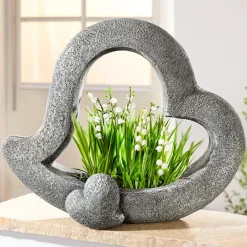 Pflanzgefäße & Blumentöpfe|Die moderne Hausfrau Pflanzschale "Doppelherz"