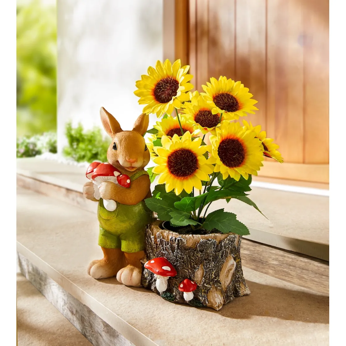 Dekofiguren|Die moderne Hausfrau Pflanztopf „Herbst-Hase“