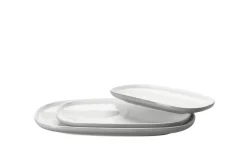 Servierzubehör|Die moderne Hausfrau Plattenset, Keramik Isora Grau