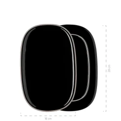 Die moderne Hausfrau Plattenset, Keramik Isora Schwarz