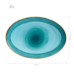 Servierzubehör|Die moderne Hausfrau Platten-Set, Porzellan Prospero