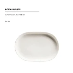 Servierzubehör|Die moderne Hausfrau Plattenset, Porzellan Taya