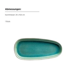 Servierzubehör|Die moderne Hausfrau Plattenset, Steinzeug Elea Hellgrün