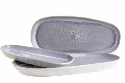 Servierzubehör|Die moderne Hausfrau Plattenset, Steinzeug Elea Flieder