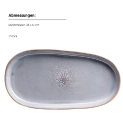 Die moderne Hausfrau Plattenset, Steinzeug Elea Flieder