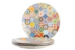 Teller|Die moderne Hausfrau Platzteller-Set, Keramik Amarante 4 x Platzteller