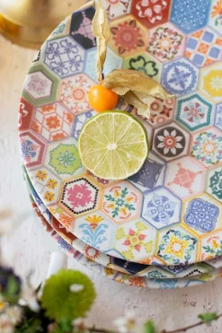 Teller|Die moderne Hausfrau Platzteller-Set, Keramik Amarante 4 x Platzteller