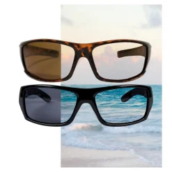 Sehhilfen·Lesebrillen|Die moderne Hausfrau Polarisierte Sonnenbrille HD Polar View, 3 Stück 2x schwarz + 1x hornoptik