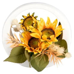 Dekofiguren|Herbstdekoration|Die moderne Hausfrau Porzellan-Dekofigur „Sonnenblumen“