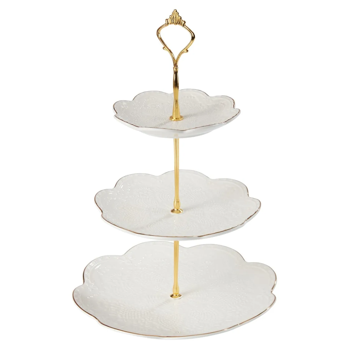 Etagèren|Die moderne Hausfrau Porzellan-Etagere, festlich