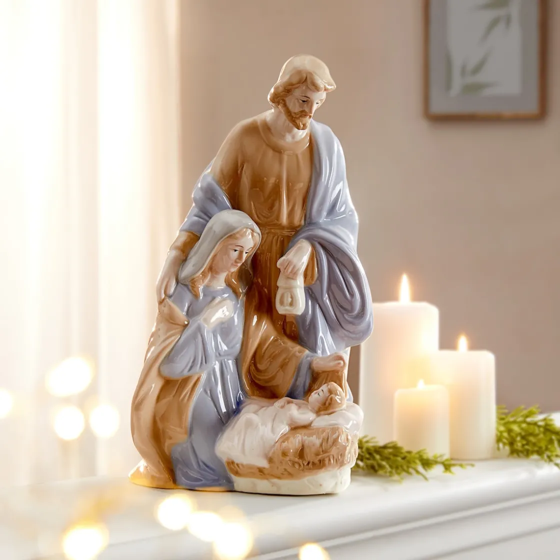 Weihnachtsdekoration·Weitere Weihnachtsdeko|Die moderne Hausfrau Porzellanfigur „Heiligabend“