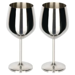 Gläser & Becher|Die moderne Hausfrau ﻿Premium-Edelstahl-Weingläser, 2 Stück