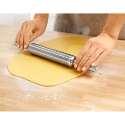 Backzubehör|Kochbesteck|Die moderne Hausfrau Premium-Teigrolle "Edelstahl"