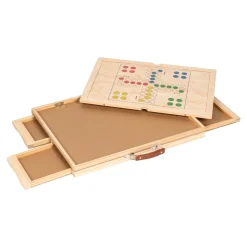 Puzzletische|Die moderne Hausfrau Puzzletisch mit 4 Schubladen, drehbar inkl. Abdeckung 500 Teile