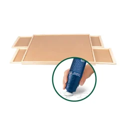 Puzzletische|Die moderne Hausfrau Puzzletisch mit 4 Schubladen, drehbar inkl. Abdeckung + Puzzle-Kleber Permanent, 200 ml für 1500 Teile