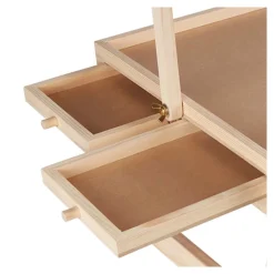 Die moderne Hausfrau Puzzletisch mit Spielbrett-Deckel + LED-Licht für 500 Teile