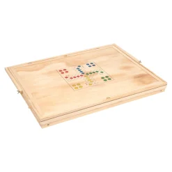 Die moderne Hausfrau Puzzletisch mit Spielbrett-Deckel + LED-Licht für 1000 Teile