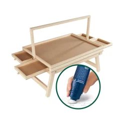 Puzzletische|Die moderne Hausfrau Puzzletisch "Premium" LED-Licht + Puzzle-Kleber Permanent, 200 ml für 500 Teile