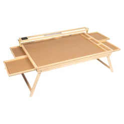 Puzzletische|Die moderne Hausfrau Puzzletisch "Premium" mit LED-Licht, 4 Schubladen, Lupe, mit Beinen, klappbar groß für 1500 Teile