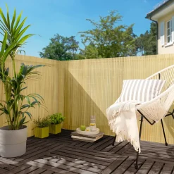 Sichtschutz|Die moderne Hausfrau PVC Sichtschutzmatte Bambus