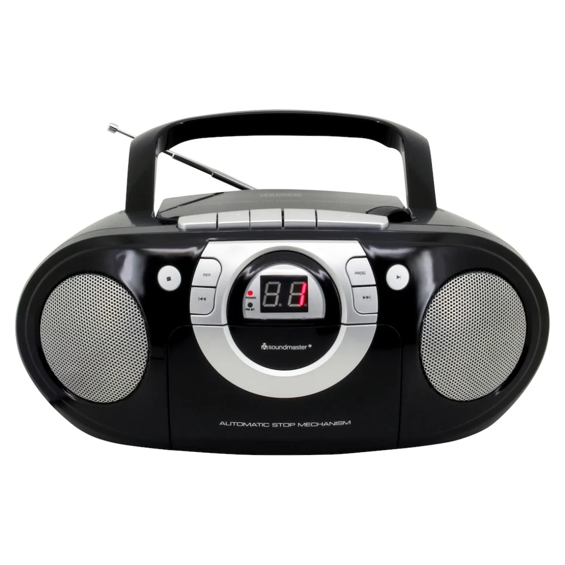 Unterhaltungselektronik|Die moderne Hausfrau Radio-Kassettenspieler mit CD schwarz