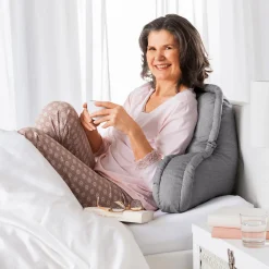 Die moderne Hausfrau Rückenkissen grau