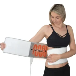 Die moderne Hausfrau Rückenstützgürtel, beheizt Weiß