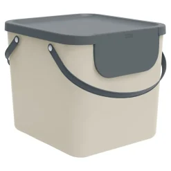 Mülleimer|Mülleimer|Die moderne Hausfrau Recycling Müllsystem "ALBULA", 40 l beige