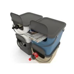 Mülleimer|Mülleimer|Die moderne Hausfrau Recycling Müllsystem "ALBULA", 40 l beige