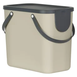 Mülleimer|Mülleimer|Die moderne Hausfrau Recycling Müllsystem "ALBULA", 25 l beige