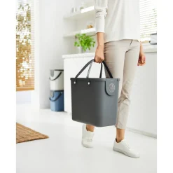 Mülleimer|Mülleimer|Die moderne Hausfrau Recycling Müllsystem "ALBULA", 25 l anthrazit