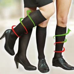 Venentrainer|Die moderne Hausfrau Reisestrümpfe mit aktiver Stützwirkung Beige