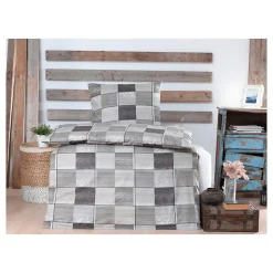 Bettzubehör ·Bettwäsche & Spannbettlaken|Die moderne Hausfrau Renforcé-Bettwäsche, 2-teilig, 135x200 cm Kiran