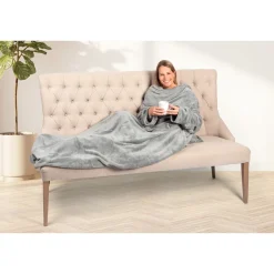 Kuscheldecken|Wellness-Freunde|Die moderne Hausfrau Ärmeldecke "XL", 180x150 cm
