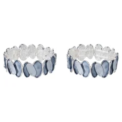 Schmuck & Uhren ·Broschen|Die moderne Hausfrau Ärmelraffer „Perlmutt-Optik“, 2 Stück