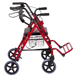 Rollatoren|Die moderne Hausfrau Rollator mit Fußstütze und Korb - AT51018