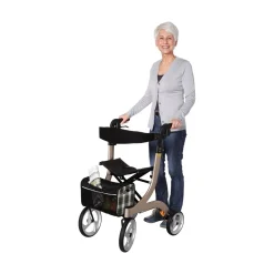 Rollatoren|Die moderne Hausfrau Rollator Nitro für innen & außen, klappbar, zum Sitzen & Fahren