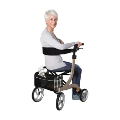 Rollatoren|Die moderne Hausfrau Rollator Nitro für innen & außen, klappbar, zum Sitzen & Fahren